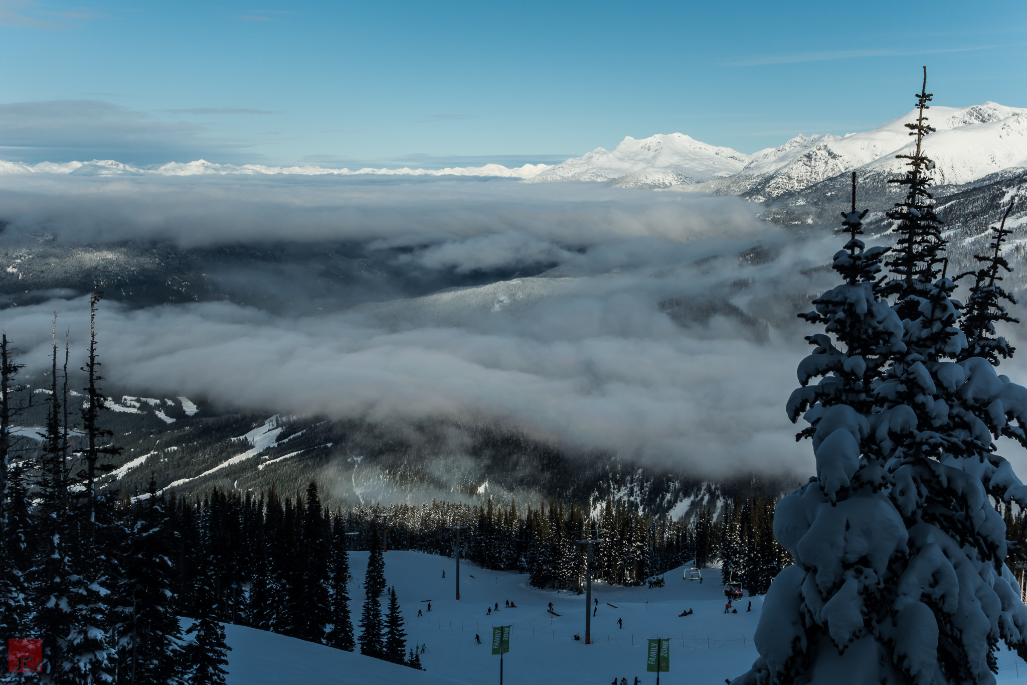 Sking above the clouds