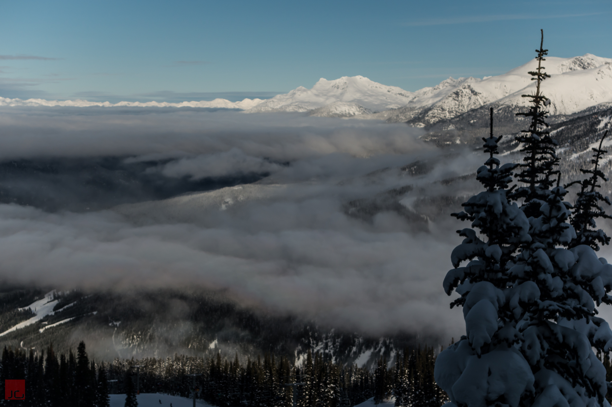 Sking above the clouds